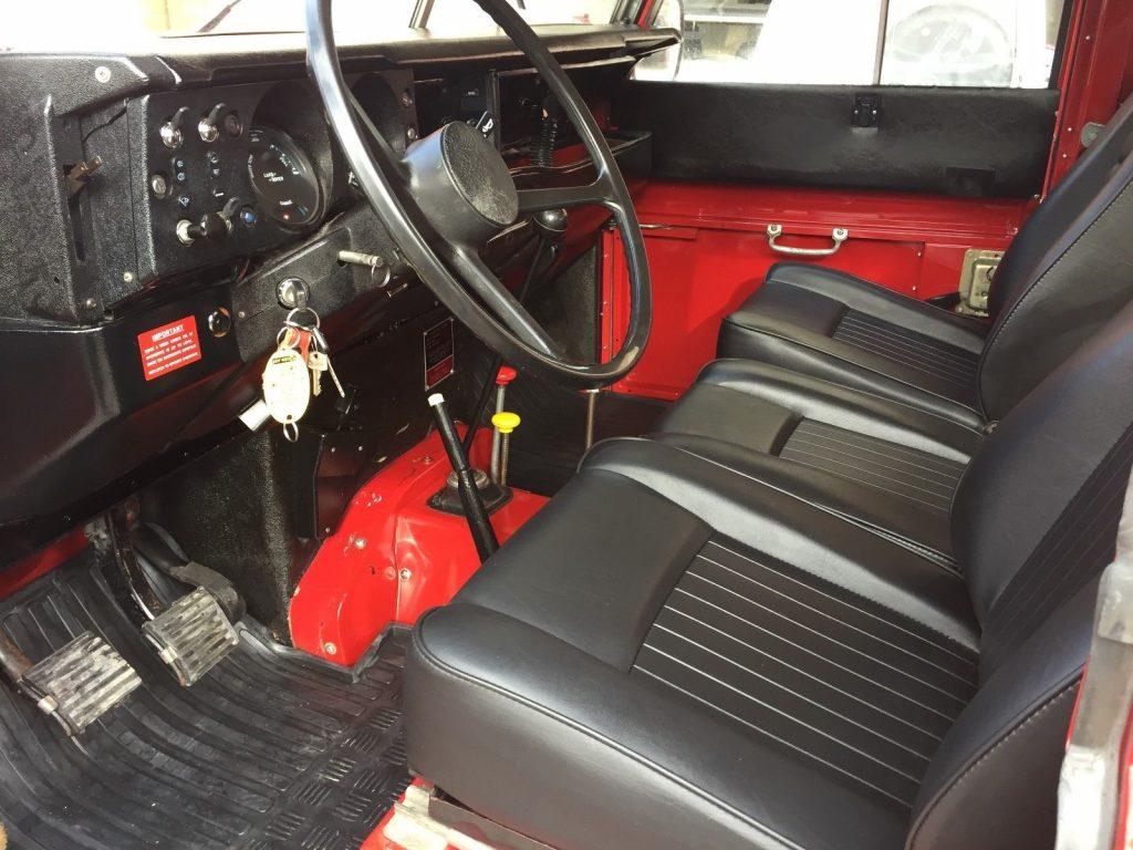 rare power steering 1981 Land Rover Defender restored