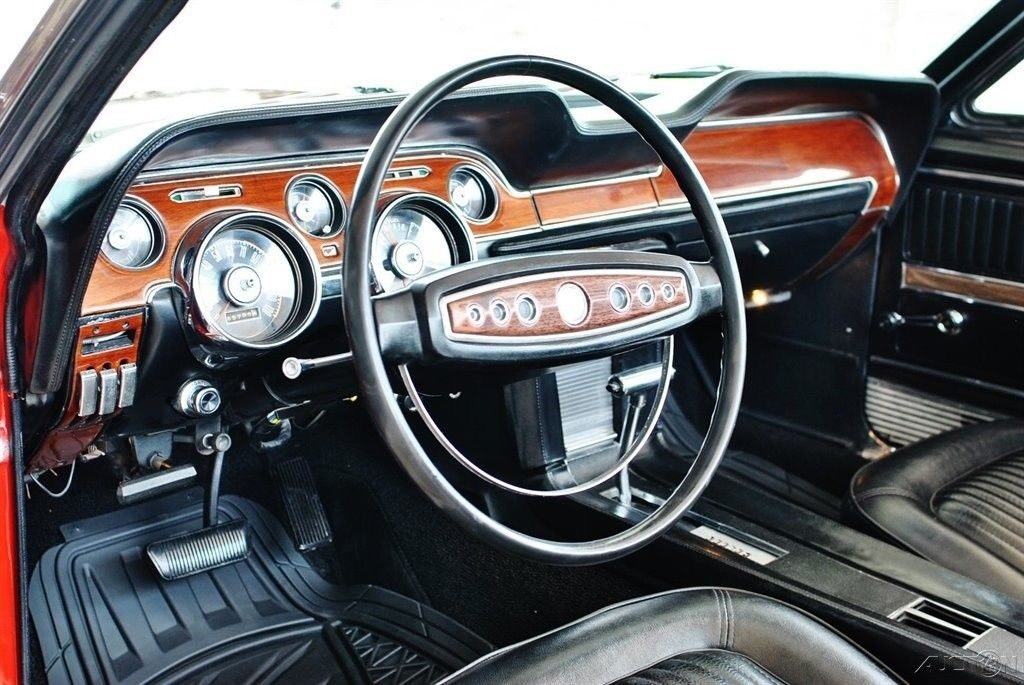 highly detailed 1968 Ford Mustang convertible restored