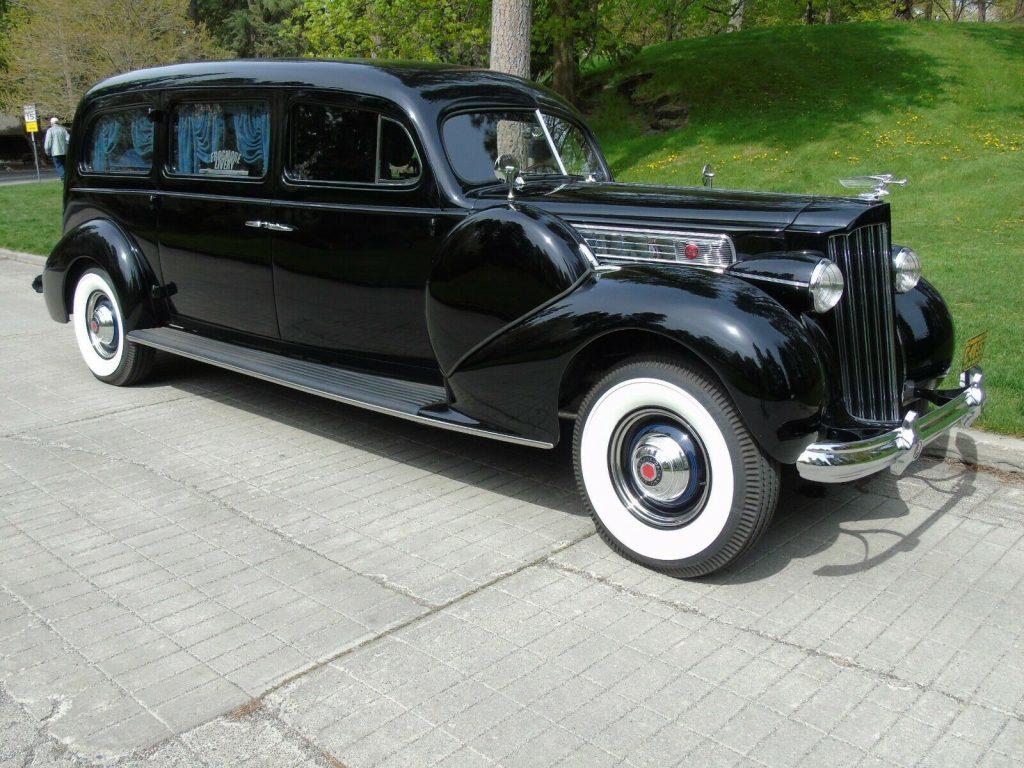 rare 1939 Packard Model 1705 Custom Hearse restored