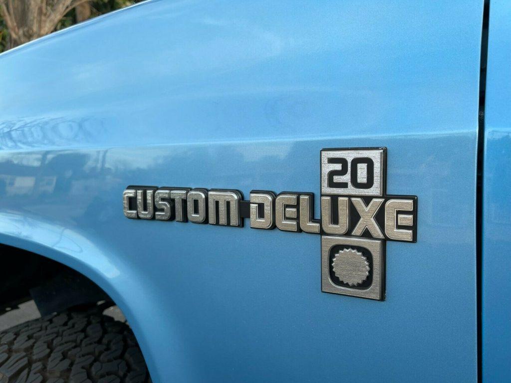 1985 Chevy Custom Deluxe K20 4 Speed Manual Restored