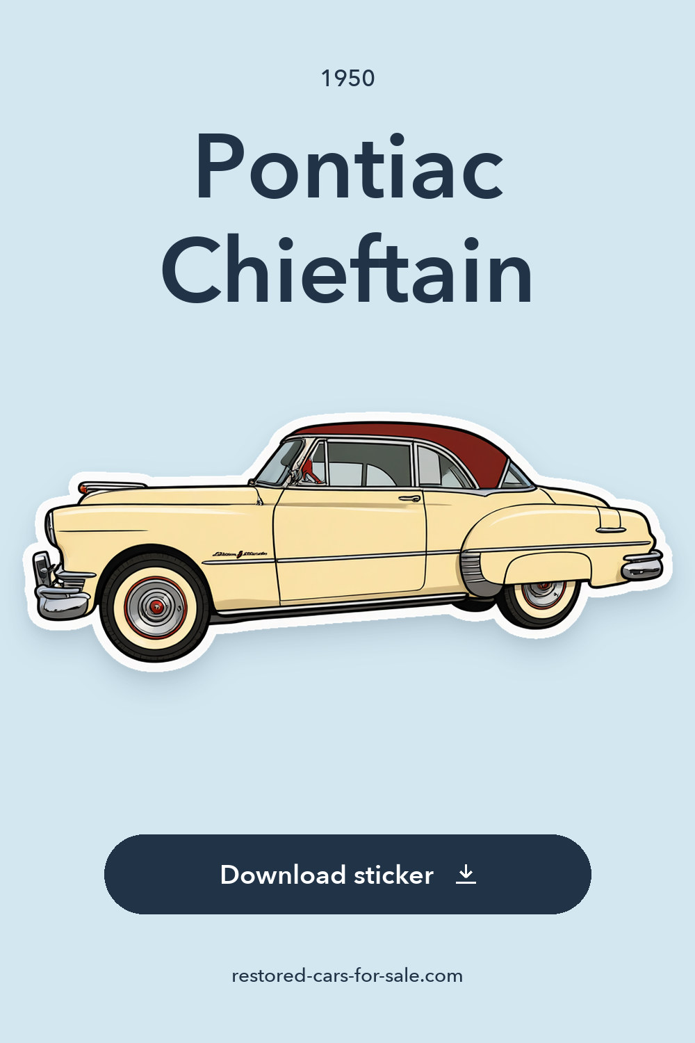1950 Pontiac Chieftain sticker preview