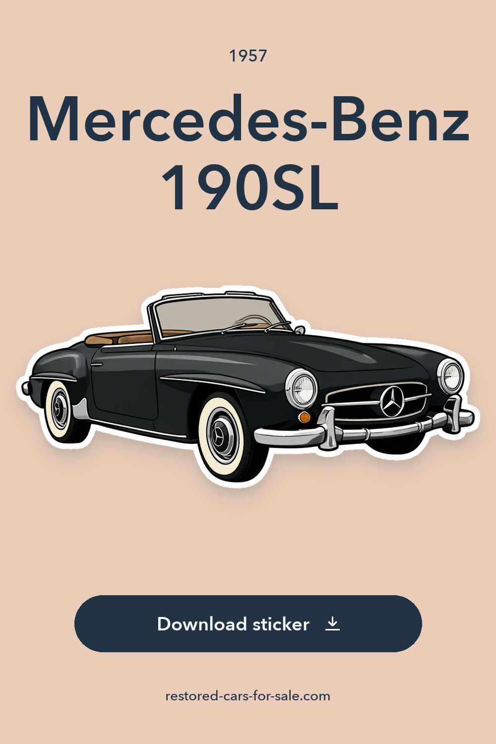 1957 Mercedes-Benz 190SL sticker preview