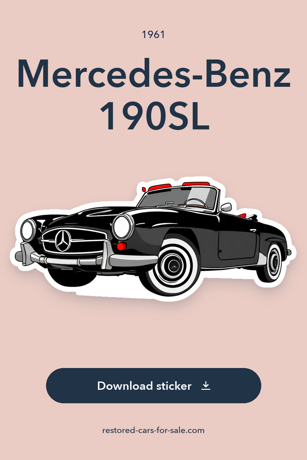 1961 Mercedes-Benz 190SL sticker preview