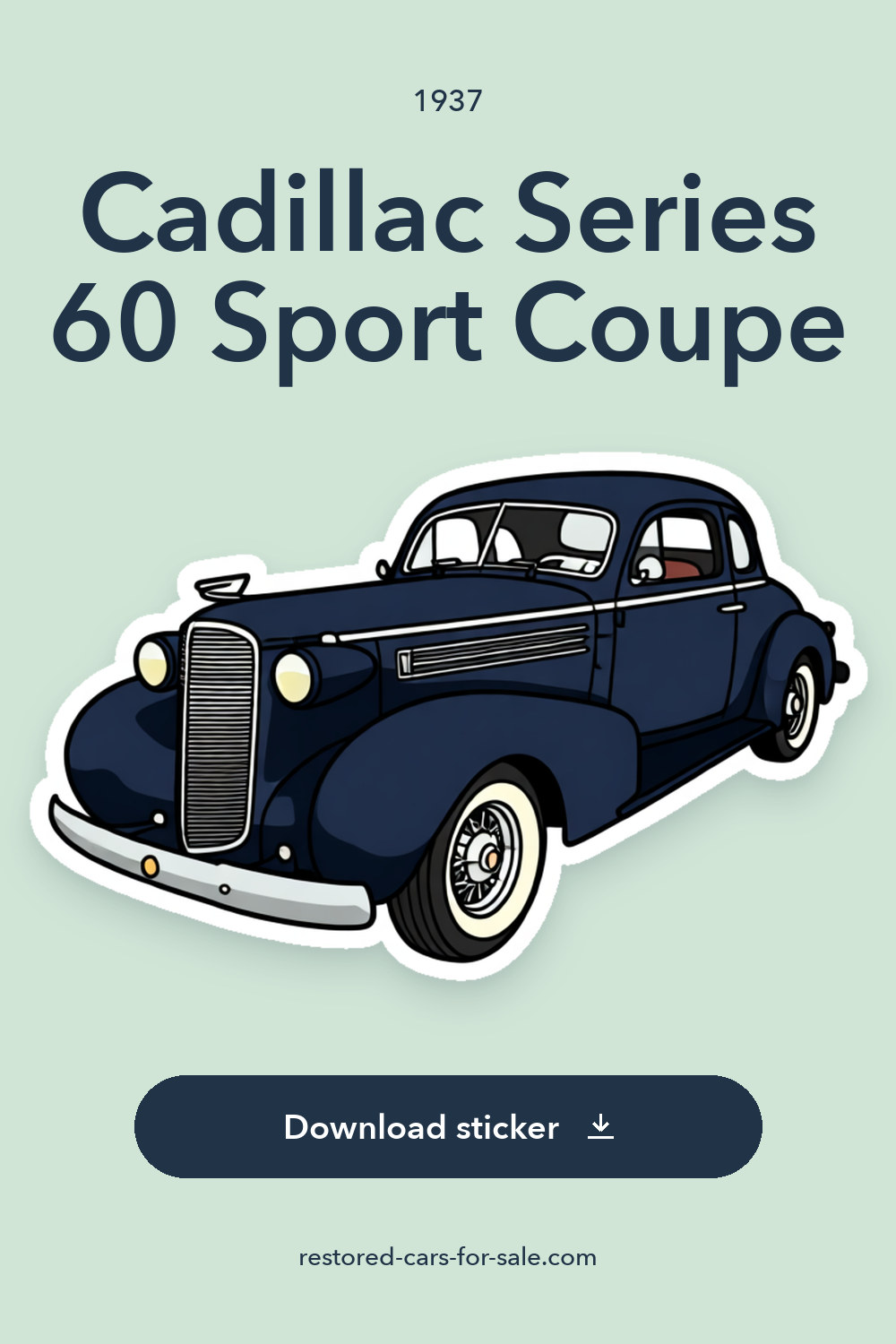 1937 Cadillac Series 60 Sport Coupe sticker preview